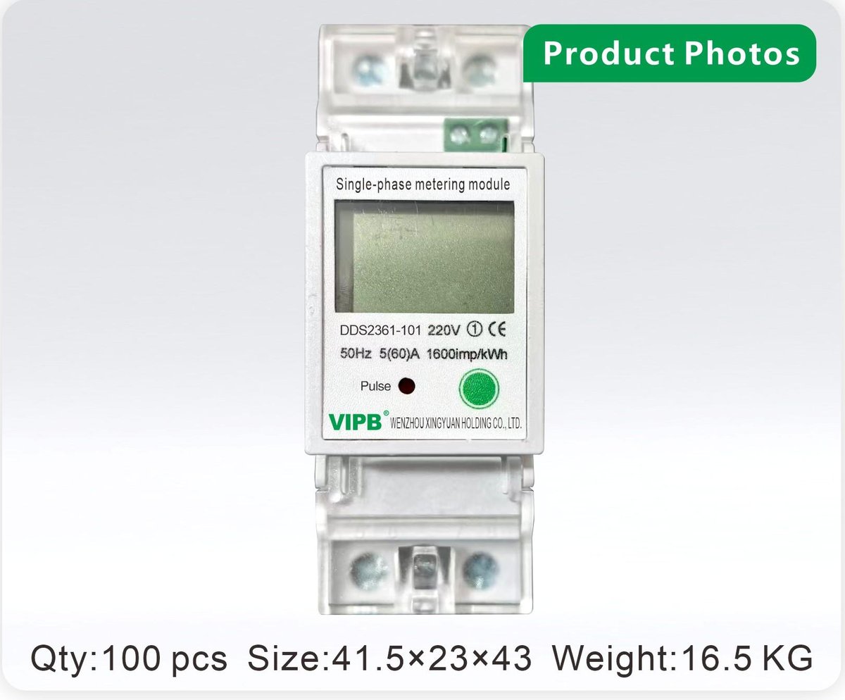 DDS2361-101 — single-phase AC DIN-rail electricity meter / 2P