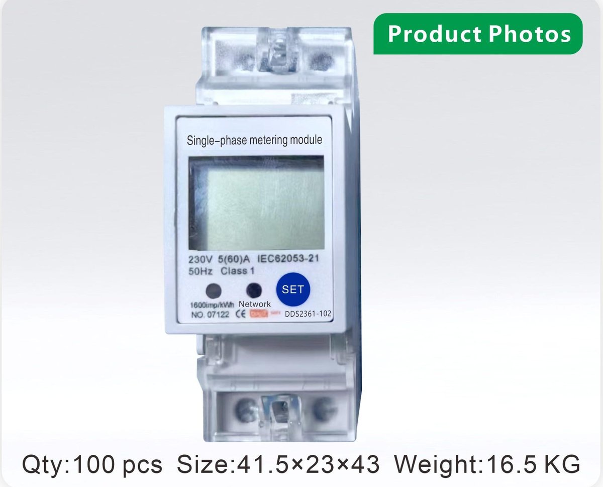 DDS2361-102 — single-phase AC DIN-rail electricity meter / 2P