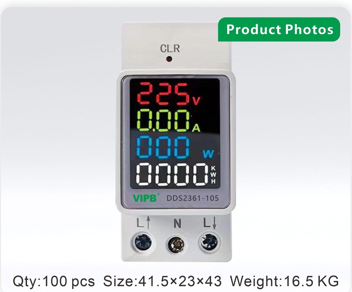 DDS2361-105 — single-phase AC DIN-rail electricity meter / 2P