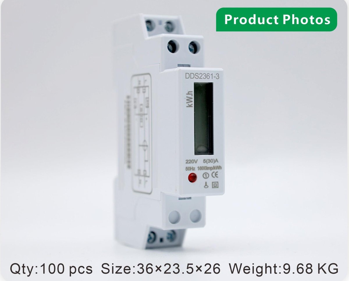 DDS2361-3 — single-phase AC DIN-rail electricity meter / 1P