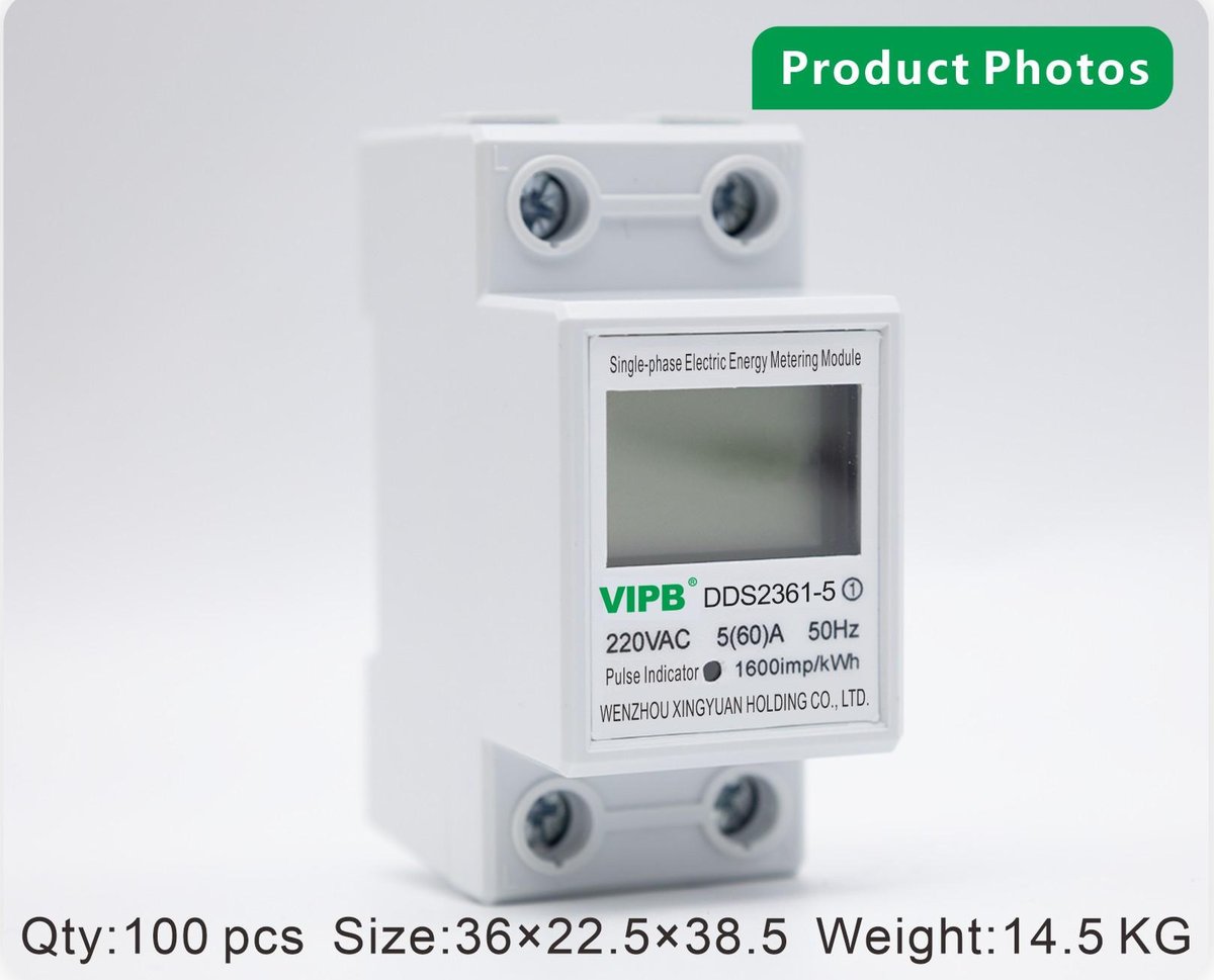 DDS2361-5 — single-phase AC DIN-rail electricity meter / 2P