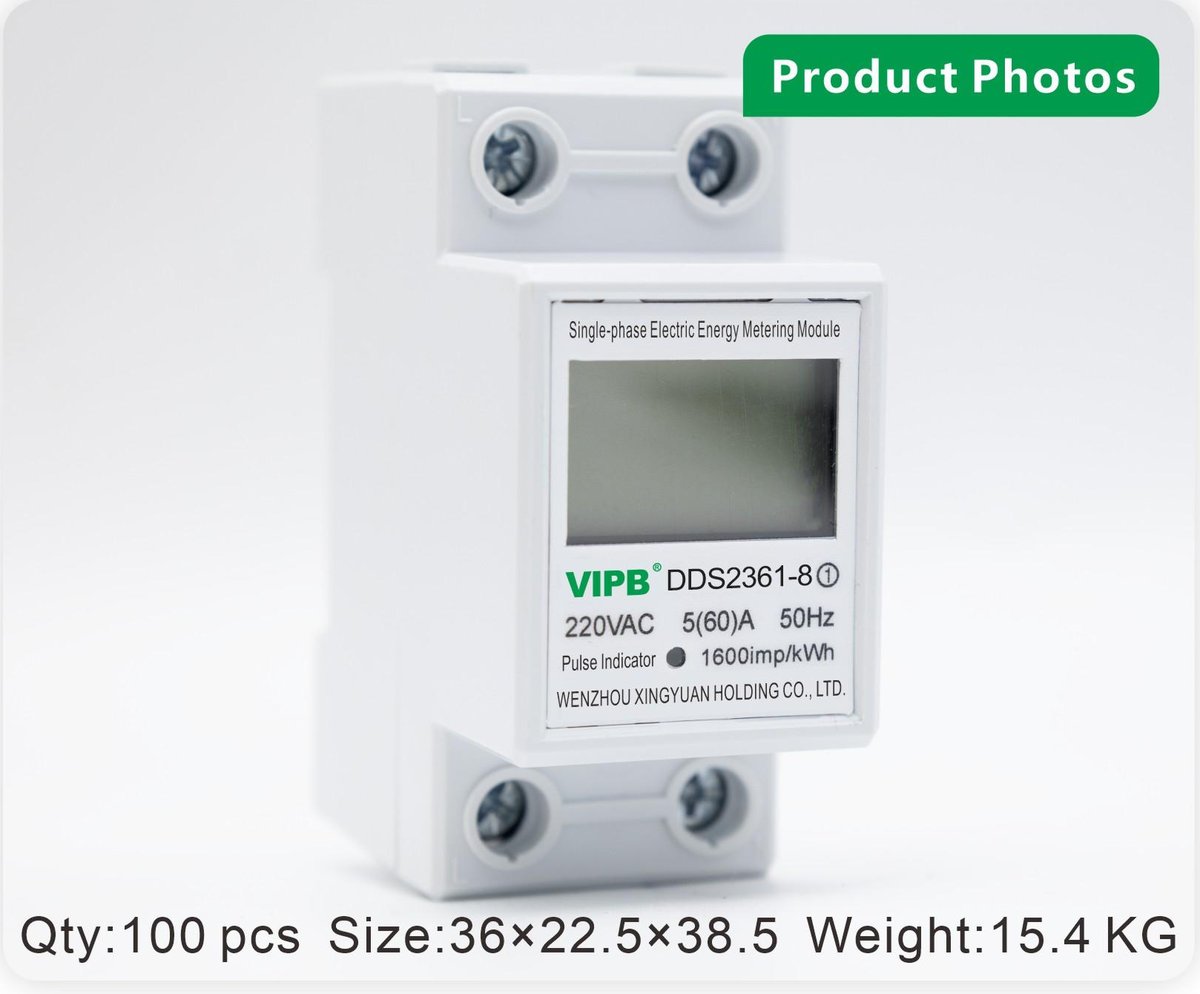 DDS2361-8 — single-phase AC DIN-rail electricity meter / 2P