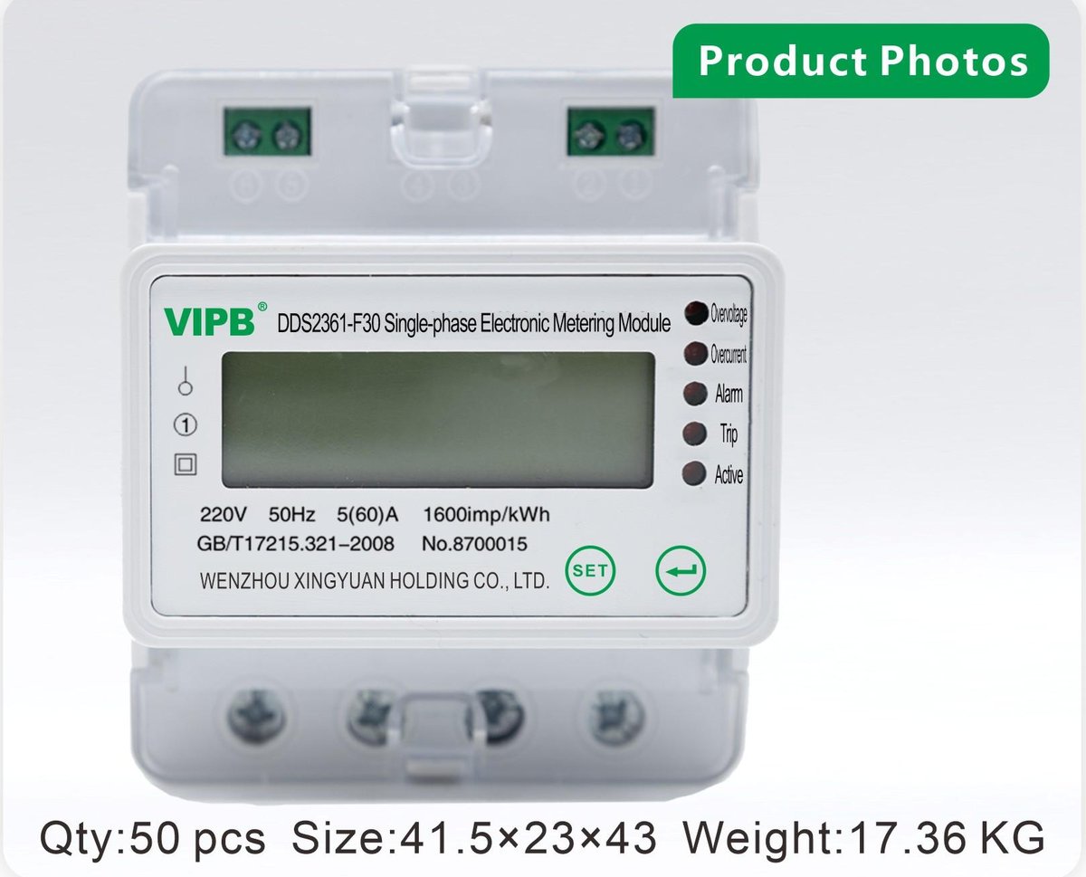 DDS2361-F30 — single-phase AC DIN-rail electricity meter / 4P