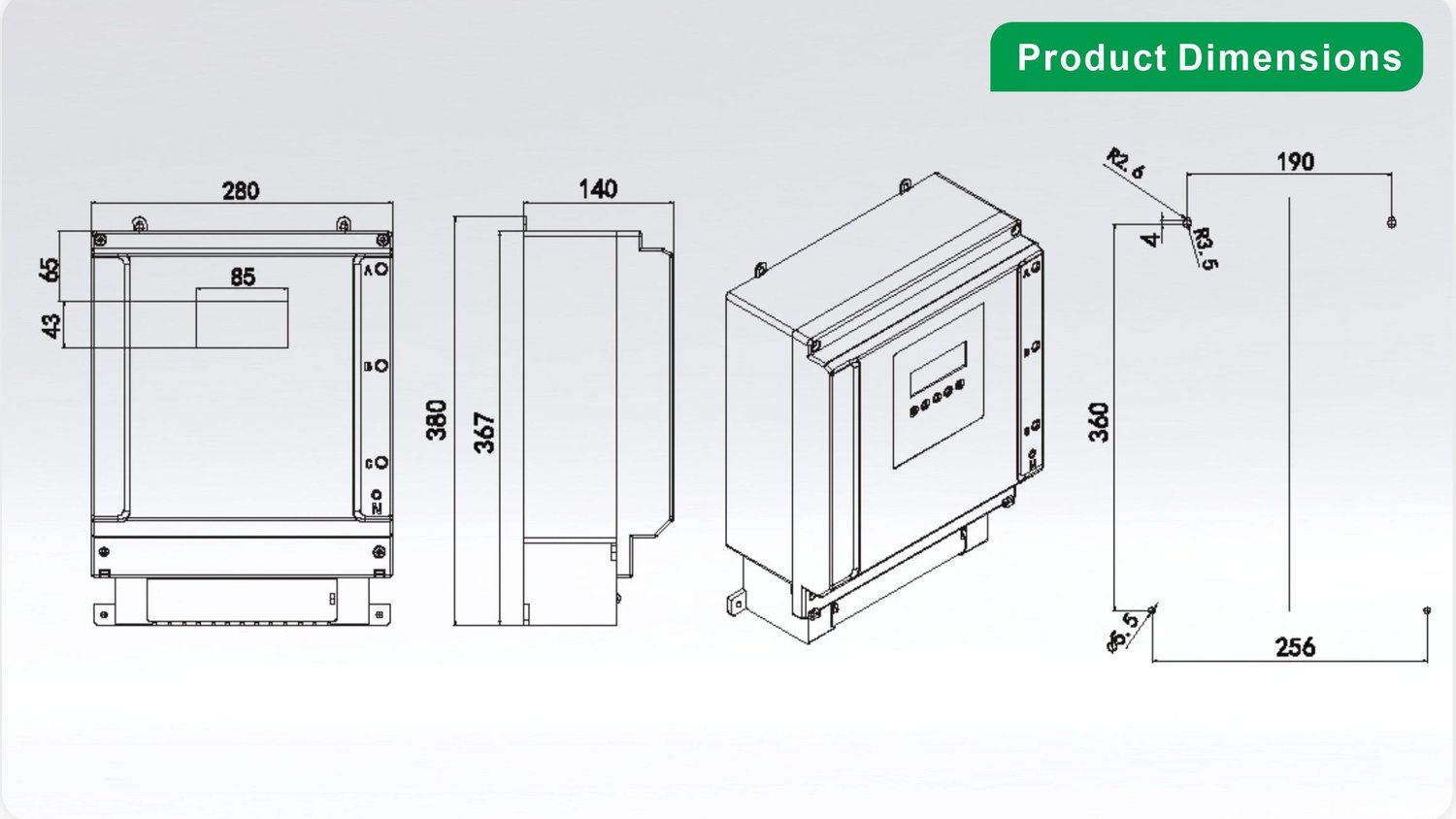 DDSH2361-KYT-24D dimension drawing