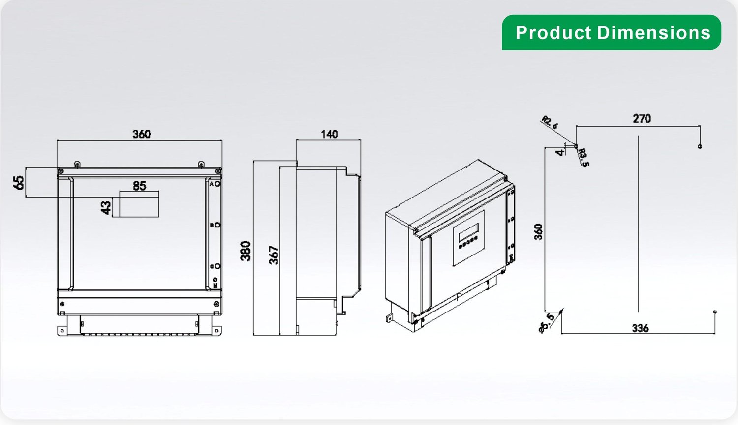 DDSH2361-KYT-36D dimension drawing