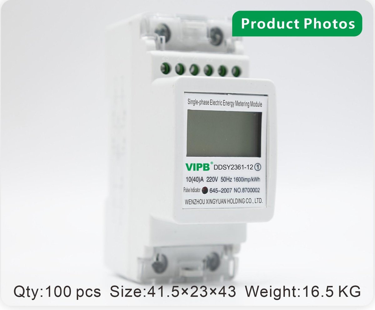 DDSY2361-12 — single-phase AC DIN-rail electricity meter / 2P
