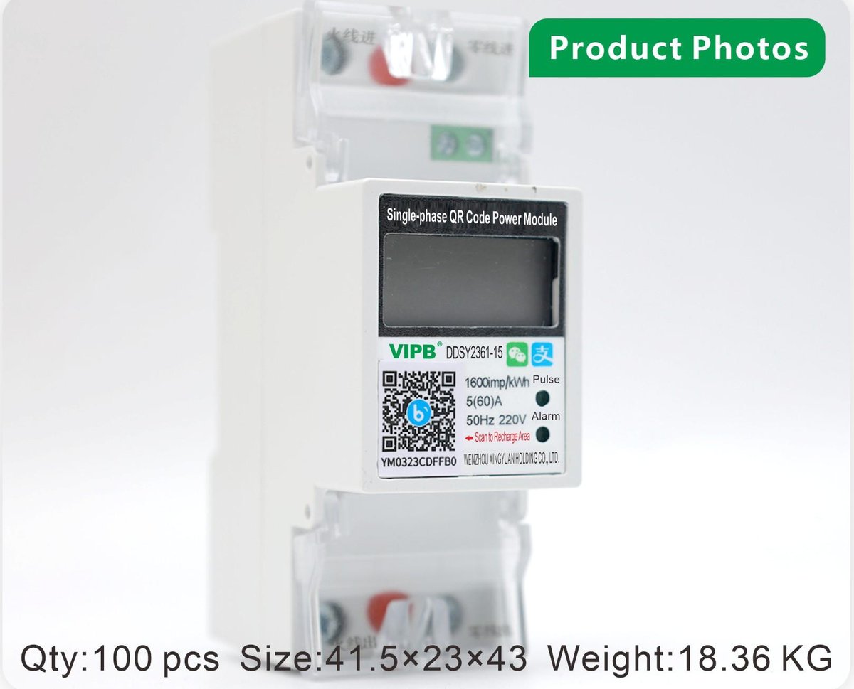 DDSY2361-15 — single-phase AC DIN-rail electricity meter / 2P