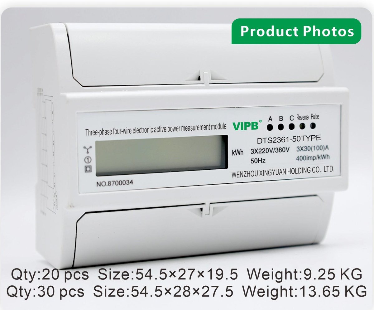 DTS2361-50 — three-phase AC DIN-rail electricity meter / 7P