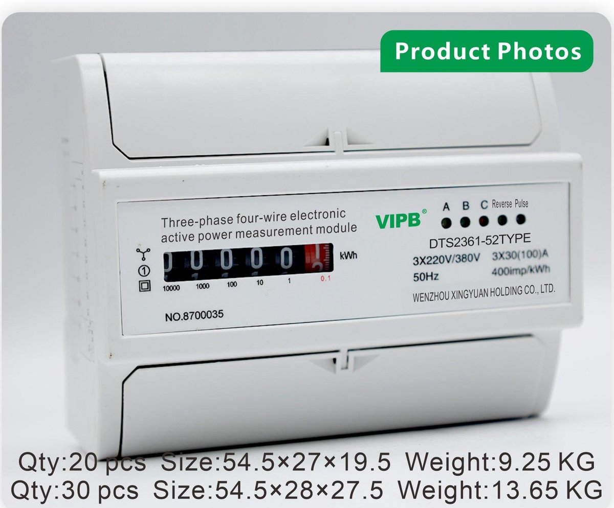DTS2361-52 — three-phase AC DIN-rail electricity meter / 7P