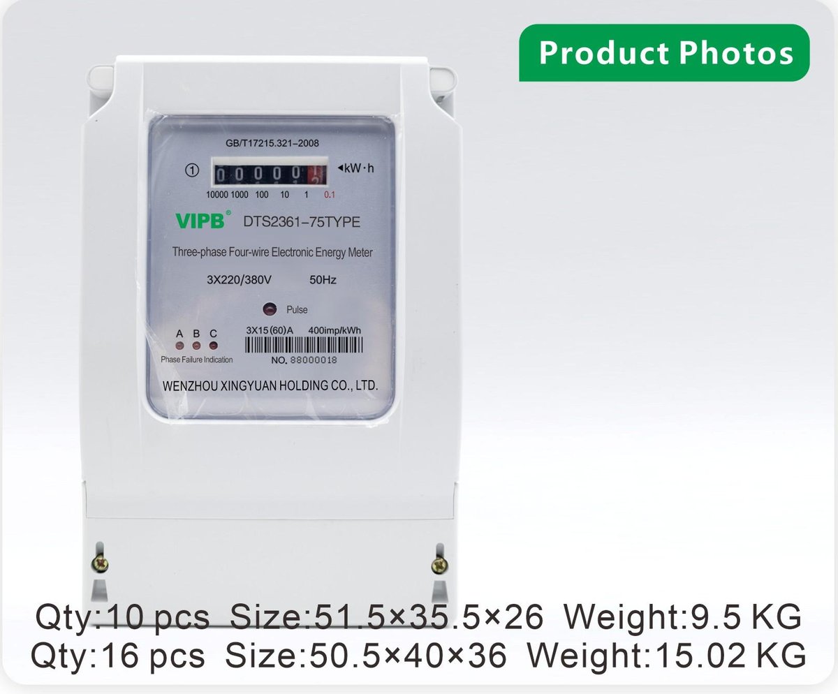 DTS2361-75 — three-phase AC wall-mounted electricity meter