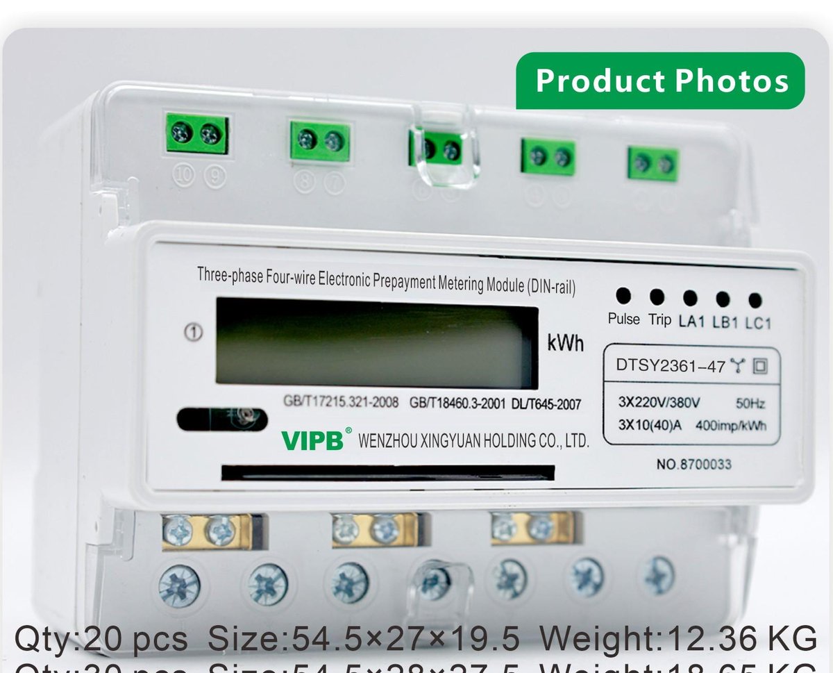 DTSY2361-47 — three-phase AC DIN-rail electricity meter / 7P